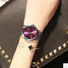 Load image into Gallery viewer, HK Brand Ladies Quartz Watches Water Resistant Women Fashion Clocks Ultra-Thin Rose Gold Stainless Steel Calendar Dress Watches