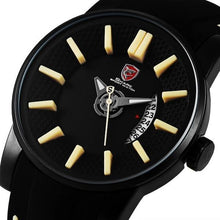 Load image into Gallery viewer, Grey Reef Shark Sport Watch Black 3D Special Designer Top Brand Luxury Date Silicone Band Waterproof Quartz Mens Watches /SH477