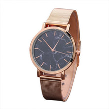 Load image into Gallery viewer, Women Watches 2018 New Brand Luxury Fashion Ladies Quartz Watch Clock Rose Gold Dress Casual Wristwatch Women Marble Surface