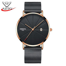 Load image into Gallery viewer, NIBOSI Man Watch Blue Watches Men 2017 Quartz Sport Full Steel Clock Military Watches Men Waterproof Ultra Thin Men's Hodinky