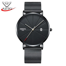 Load image into Gallery viewer, NIBOSI Man Watch Blue Watches Men 2017 Quartz Sport Full Steel Clock Military Watches Men Waterproof Ultra Thin Men's Hodinky