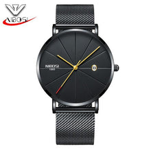 Load image into Gallery viewer, NIBOSI Man Watch Blue Watches Men 2017 Quartz Sport Full Steel Clock Military Watches Men Waterproof Ultra Thin Men's Hodinky