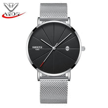 Load image into Gallery viewer, NIBOSI Man Watch Blue Watches Men 2017 Quartz Sport Full Steel Clock Military Watches Men Waterproof Ultra Thin Men's Hodinky