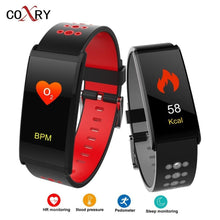 Load image into Gallery viewer, COXRY Fitness Smart Watch Women Digital Watches Blood Pressure Sports Heart Rate Pedometer Sleep LED Calorie Counter Wrist Watch