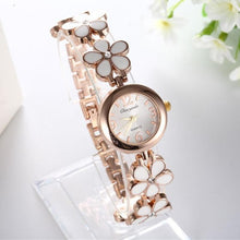 Load image into Gallery viewer, Luxury Crystal Flower Women's Watch Women Watches Bracelet Ladies Watch Women's Watches Clock reloj mujer relogio feminino saat