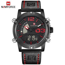 Load image into Gallery viewer, 2018 Top Luxury Brand NAVIFORCE Men Sports Watches Waterproof Quartz Clock Male Fashion Leather Wrist watch Relogio Masculino