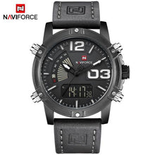 Load image into Gallery viewer, 2018 Top Luxury Brand NAVIFORCE Men Sports Watches Waterproof Quartz Clock Male Fashion Leather Wrist watch Relogio Masculino