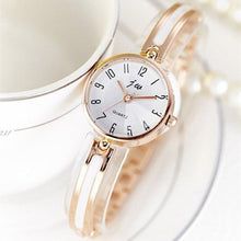 Load image into Gallery viewer, 2018 New JW Luxury Brand Quartz Women Watches Diamond Bracelet Ladies Dress Gold Wristwatch Hours Female clock relogio feminino