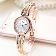 Load image into Gallery viewer, 2018 New JW Luxury Brand Quartz Women Watches Diamond Bracelet Ladies Dress Gold Wristwatch Hours Female clock relogio feminino