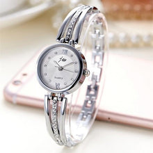 Load image into Gallery viewer, 2018 New JW Luxury Brand Quartz Women Watches Diamond Bracelet Ladies Dress Gold Wristwatch Hours Female clock relogio feminino