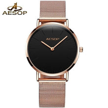 Load image into Gallery viewer, Women Watches Rose Gold Luxury Ladies Watch Ultra thin Wrist Watch Quartz Clock Woman Watch 2018 Milanese Steel relogio feminino