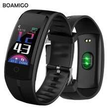 Load image into Gallery viewer, Smart Watches BOAMIGO Unisex Smart Bracelet Wristband Pedometer Heart Rate Message Reminder For IOS Android Phone Bluetooth 4.0