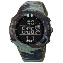 Load image into Gallery viewer, OTS 2018 New Digital Watch Men Sports Watches LED Military Army Camouflage Wrist Watch For Boy Waterproof Top Brand Man Watches