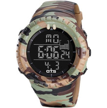 Load image into Gallery viewer, OTS 2018 New Digital Watch Men Sports Watches LED Military Army Camouflage Wrist Watch For Boy Waterproof Top Brand Man Watches