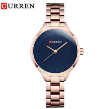 Load image into Gallery viewer, Curren 9015 Women Watches Luxury Rose Gold Full Steel Dress Jewelry Quartz Watch Ladies Fashion Elegant Clock Relogio Feminino