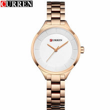 Load image into Gallery viewer, Curren 9015 Women Watches Luxury Rose Gold Full Steel Dress Jewelry Quartz Watch Ladies Fashion Elegant Clock Relogio Feminino