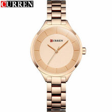 Load image into Gallery viewer, Curren 9015 Women Watches Luxury Rose Gold Full Steel Dress Jewelry Quartz Watch Ladies Fashion Elegant Clock Relogio Feminino