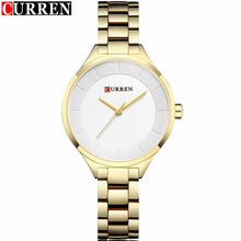 Load image into Gallery viewer, Curren 9015 Women Watches Luxury Rose Gold Full Steel Dress Jewelry Quartz Watch Ladies Fashion Elegant Clock Relogio Feminino