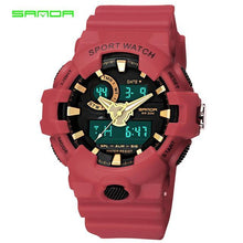 Load image into Gallery viewer, SANDA Brand New Luxury Watch Men LED Digital Waterproof Wristwatch Fashion G Casual Shock Military Sport Watches relojes hombre