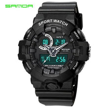 Load image into Gallery viewer, SANDA Brand New Luxury Watch Men LED Digital Waterproof Wristwatch Fashion G Casual Shock Military Sport Watches relojes hombre