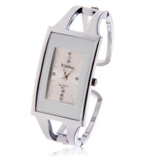 Load image into Gallery viewer, Women Bracelet Watch XINHUA Quartz Wristwatch Crystal Fashion Silver Casual Drop Ship Stainless Steel Relojes Mujer Bangle Clock