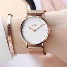 Load image into Gallery viewer, OLEVS Women Rose Gold Watches Female Watch Luxury Brand Stainless Steel Lady Wristwatch Ladies Quartz Clocks reloj mujer 2018