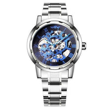 Load image into Gallery viewer, 2018 WINNER Mechanical Watches For Men Hand-wind Leather Watches Roman Number Skeleton Wristwatches Luminous Hands reloj hombre
