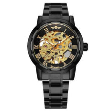 Load image into Gallery viewer, 2018 WINNER Mechanical Watches For Men Hand-wind Leather Watches Roman Number Skeleton Wristwatches Luminous Hands reloj hombre