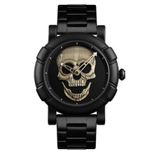 Load image into Gallery viewer, Skeleton Skull Watch Men Watches Luxury Brand Quartz Watch Sport Waterproof Stainless Steel Male Wristatch Reloj Militar Clock