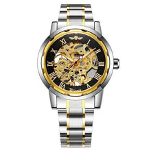 Load image into Gallery viewer, 2018 WINNER Mechanical Watches For Men Hand-wind Leather Watches Roman Number Skeleton Wristwatches Luminous Hands reloj hombre