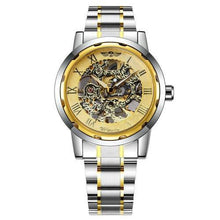 Load image into Gallery viewer, 2018 WINNER Mechanical Watches For Men Hand-wind Leather Watches Roman Number Skeleton Wristwatches Luminous Hands reloj hombre