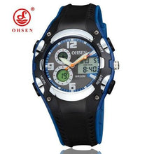 Load image into Gallery viewer, OHSEN Electronic Women Sport Watch Waterproof 30M Outdoor Analog Alarm Dual Display Wristwatches Quartz Digital Relogio Feminino