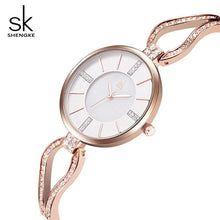 Load image into Gallery viewer, Shengke Top Brand Luxury Crystal Bracelet Watches Women Clock Quartz Watch Relogio Feminino 2018 SK Ladies Dress Watch #K0020