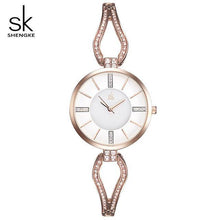 Load image into Gallery viewer, Shengke Top Brand Luxury Crystal Bracelet Watches Women Clock Quartz Watch Relogio Feminino 2018 SK Ladies Dress Watch #K0020