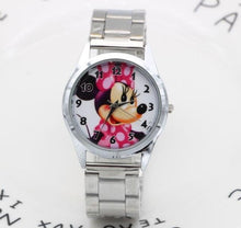Load image into Gallery viewer, 1PCS Cartoon Minnie mickey watch girls Stainless steel watch   fashion table ladies watch men women