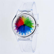 Load image into Gallery viewer, Transparent Clock Silicon Watch Women Sport Casual Quartz Wristwatches Novelty Crystal Ladies Watches Cartoon Reloj Mujer 2018