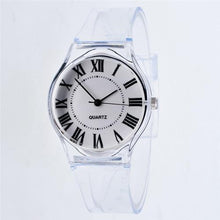 Load image into Gallery viewer, Transparent Clock Silicon Watch Women Sport Casual Quartz Wristwatches Novelty Crystal Ladies Watches Cartoon Reloj Mujer 2018
