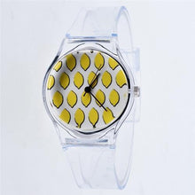 Load image into Gallery viewer, Transparent Clock Silicon Watch Women Sport Casual Quartz Wristwatches Novelty Crystal Ladies Watches Cartoon Reloj Mujer 2018