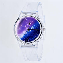 Load image into Gallery viewer, Transparent Clock Silicon Watch Women Sport Casual Quartz Wristwatches Novelty Crystal Ladies Watches Cartoon Reloj Mujer 2018