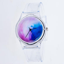 Load image into Gallery viewer, Transparent Clock Silicon Watch Women Sport Casual Quartz Wristwatches Novelty Crystal Ladies Watches Cartoon Reloj Mujer 2018