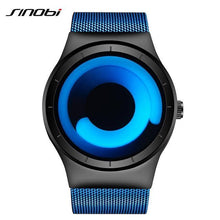 Load image into Gallery viewer, SINOBI Brand Creative Sports Quartz Watch Men Stainless Steel Strap Mens Watches 2018 Fashion Rotation Clock Relogio Masculino