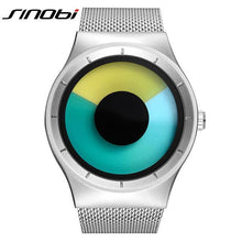 Load image into Gallery viewer, SINOBI Brand Creative Sports Quartz Watch Men Stainless Steel Strap Mens Watches 2018 Fashion Rotation Clock Relogio Masculino
