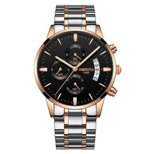 Load image into Gallery viewer, NIBOSI Waterproof Business Watches Men Luxury Brand Quartz Military Watch Leather Steel Men's Wristwatch relogio masculino