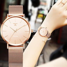 Load image into Gallery viewer, fashion Women Watches Brand Top Luxury Ultrathin 40mm Casual Rose Gold Quartz Wristwatches Relogio Feminino Montre Femme Relojes