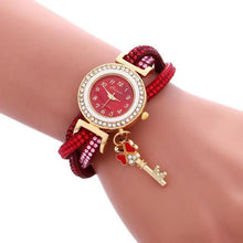 Load image into Gallery viewer, Women Causal Watches Ladies Bracelet Wrap Around Padlock Rhinestone Quartz Wrist Watch relogio feminino zegarek damski 2018 New