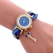 Load image into Gallery viewer, Women Causal Watches Ladies Bracelet Wrap Around Padlock Rhinestone Quartz Wrist Watch relogio feminino zegarek damski 2018 New