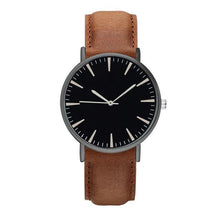 Load image into Gallery viewer, Luxury Leather Quartz Watch Men Sport Casual Fashion Ultra Thin Dial Women Wristwatch Mens Business Watches Hours Clock Relogio