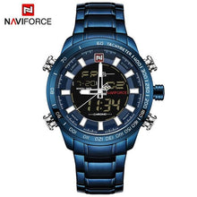 Load image into Gallery viewer, NAVIFORCE Quartz Wristwatch Mens Watches Top Brand Luxury Sport Military Watch Men Clock Stainless Waterproof relogio masculino