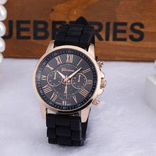 Load image into Gallery viewer, Fashion Women Roman Numerals Silicone Jelly Gel Casual Quartz Analog Wrist Watch Relojes de mujer