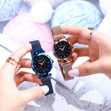 Load image into Gallery viewer, Magnet Buckle Luxury Women Watches Crystal Rose Gold Quartz Ladies Watch Stainless Steel Dress Female Clock relogio feminino
